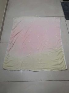 Elegant Pink  And Beige Ombre Dupatta