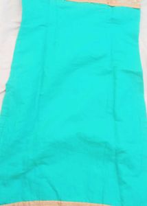 Teal &amp; Gold Embroidered Kurti