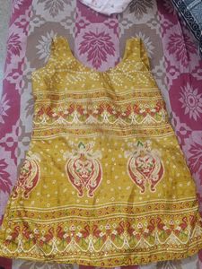 Ethnic Print Sleeveless Tunic