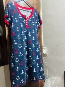 Anchor Print Dress