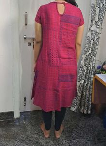 Rani Pink OR Burgundy Coloured Kurta(Fusion Brand)