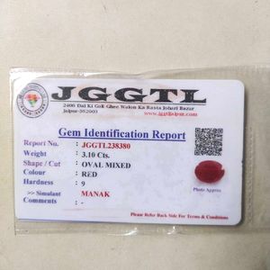 3.10Cts. AA+Quality Natural Ruby/Manak Gemstone