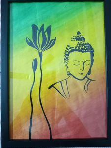 Budha Painting With Frame