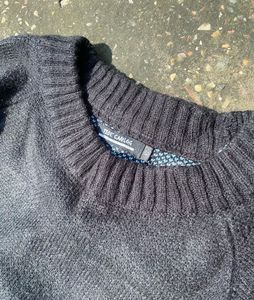 Flame Graphic Knit Sweater