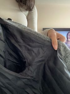 Gray Wool Blend Cape Jacket