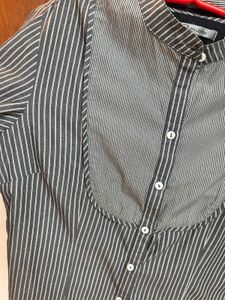 2 time worn Annabelle Striped Button-Down Shirt