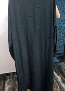 Elegant Black Abaya with Embroidery