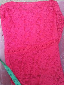 Red Lace Maxi Dress