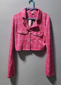 Pink Blazer and Skirt Set