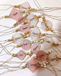 Resin Customised Rakhi Dm For Order