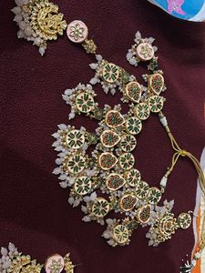 Pink Kundan Jewellery Set