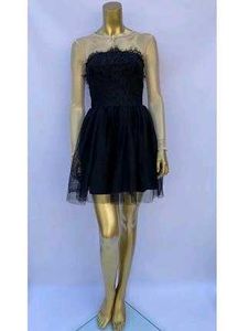 Net And Lace Prom Dress