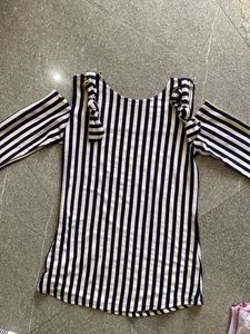 Zebra Crossing Off Shoulder Tops For Women