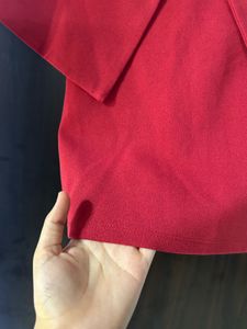 Wardrobe Westside Red Off Shoulder Chic Top