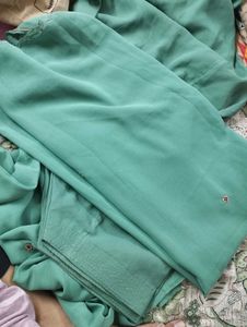 Sea Green zardozi suit set