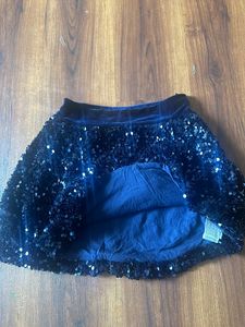New Party wear sequence work all over kids skirt