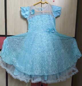 Elsa Gown 32 Size Girl's Frock,  6 to 9 Years,