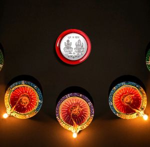 Silver color Coin for Gift &amp; Pooja | Silve