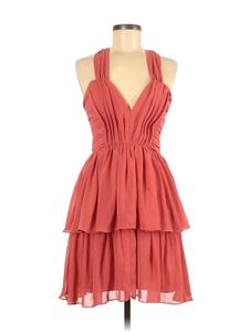 H&M Corset Boning Peach Dress
