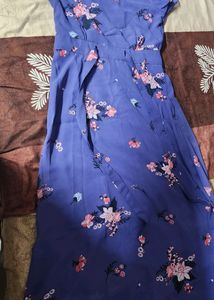Miss Chase Purple Floral Midi Dress