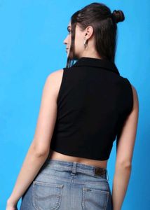 Styling Black V Neck Top