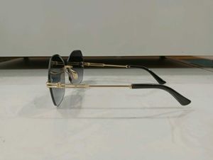 Rimless Octagon Sunglasses