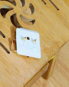 Gold Toned Layered Geometric Square Studio Earings