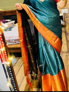 Elegant Green Silk Saree