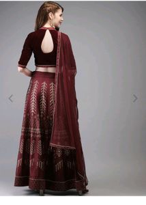 Anouk Maroon Lehenga