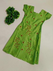 Rich Green Shimmery Dress