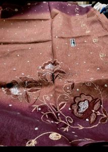 DESIGNER SAREE WITH GOLDEN EMBROIDERY
