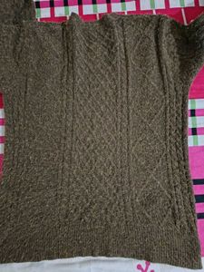 Cozy Brown Knit Pullover