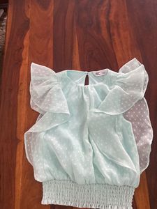 Cute Sheer Mint Blouse