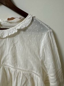 Zara Cotton White Top