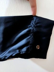 Satin Black Top/Blouse