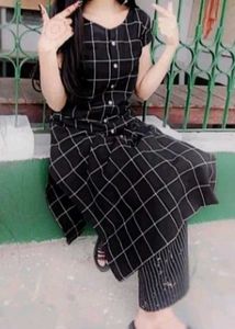 Sleeveless Kurta Set