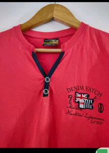 Premium By Whiz Biz Mens Red Colour Full Sleeves T