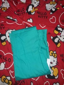 Teal Lakshmi Embroidered Fabric