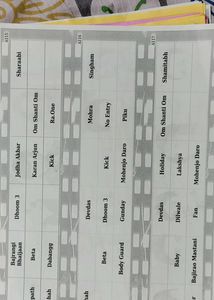 Bollywood Movies Housie