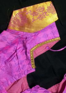 Purple and Pink Stitched Blouse