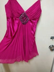 Imported Hot Pink Mini Dress