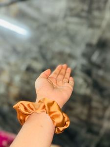 Silk Satin Scrunchies Five