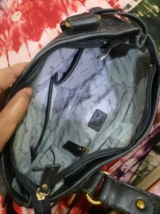 Black Leather Shoulder Bag