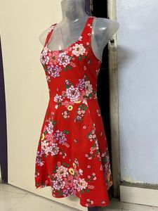 Pintrest Red Floral Sundress