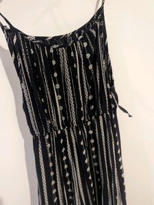 Black And White Printed Dress