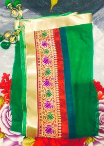 Green Embroidered Kurta Set