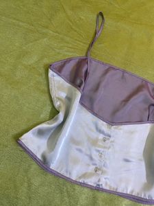 Silver Strapy Top Busy 34