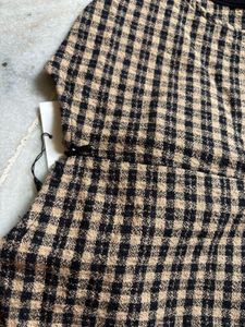 Zara Plaid Mini Dress