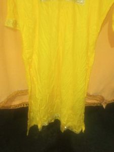 FESTIVAL Offer RS 100 OnlyYellow Embellished Kurta