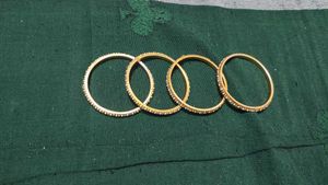 Pearl Gold Coated Bangles Totally New